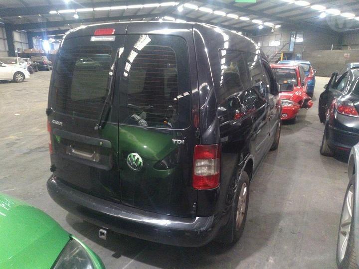 2007 VOLKSWAGEN CADDY 2K, COLOUR CODED, NON PARK SENSOR TYPE, 12/04-08/10 2K0807417H REAR BUMPER