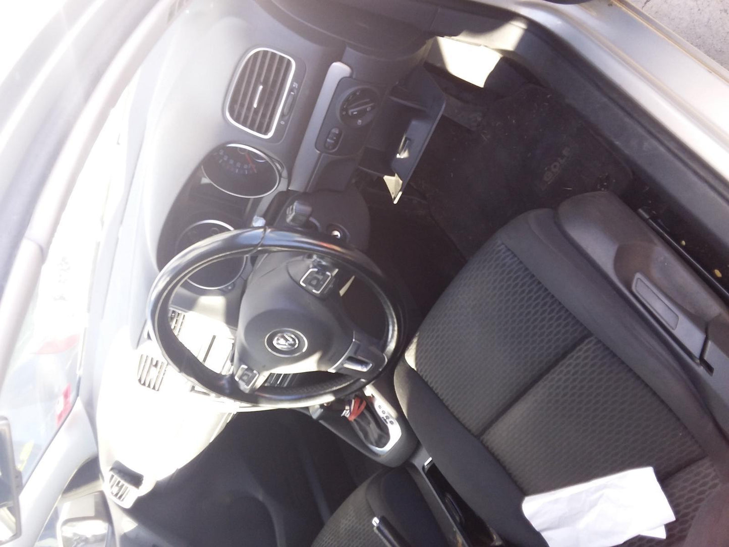 2009 VOLKSWAGEN GOLF RH REAR, ASSY (BELT AND STALK), GEN 6, 12/08-03/13 1K6857806AA SEAT BELT STALK