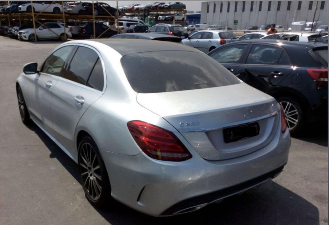 2017 MERCEDES C CLASS LH FRONT, ASSY (BELT AND STALK), W205/S205, 08/14-09/21 A2058603100 SEAT BELT STALK