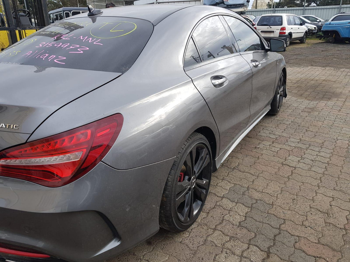 2017 MERCEDES CLA CLASS C117, 09/13-02/19 A1177300105 LEFT REAR DOOR WINDOW