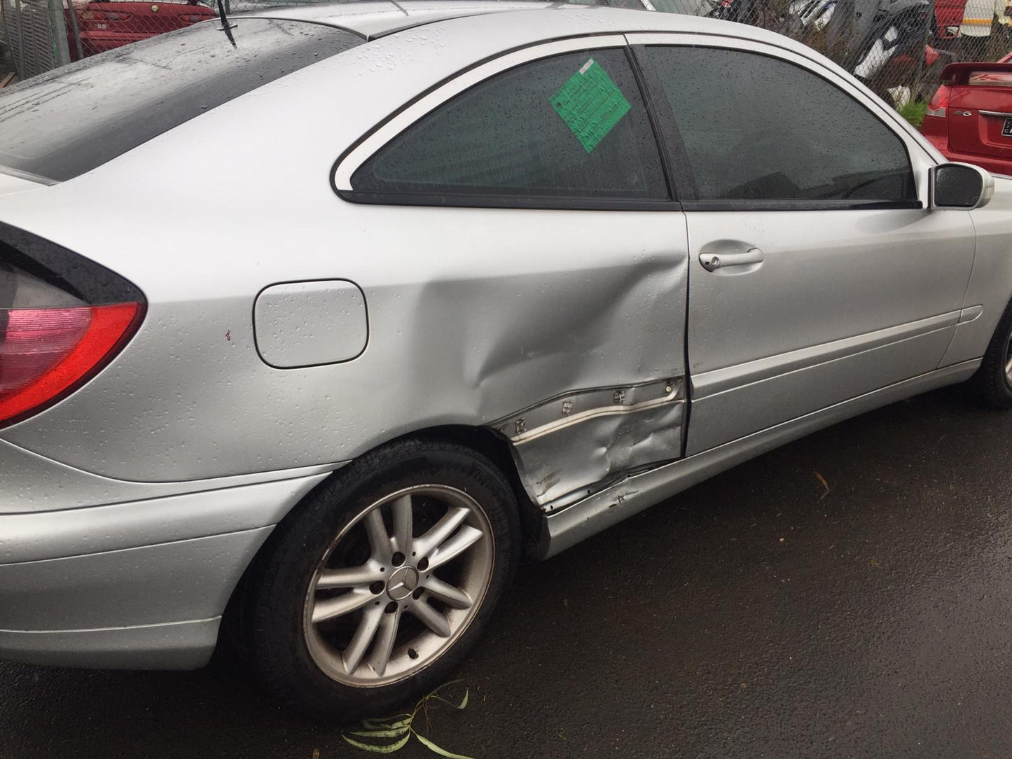 2002 MERCEDES C CLASS LH REAR, SEAT BELT ONLY, W203, 11/00-06/07 A2038601185 SEAT BELT STALK