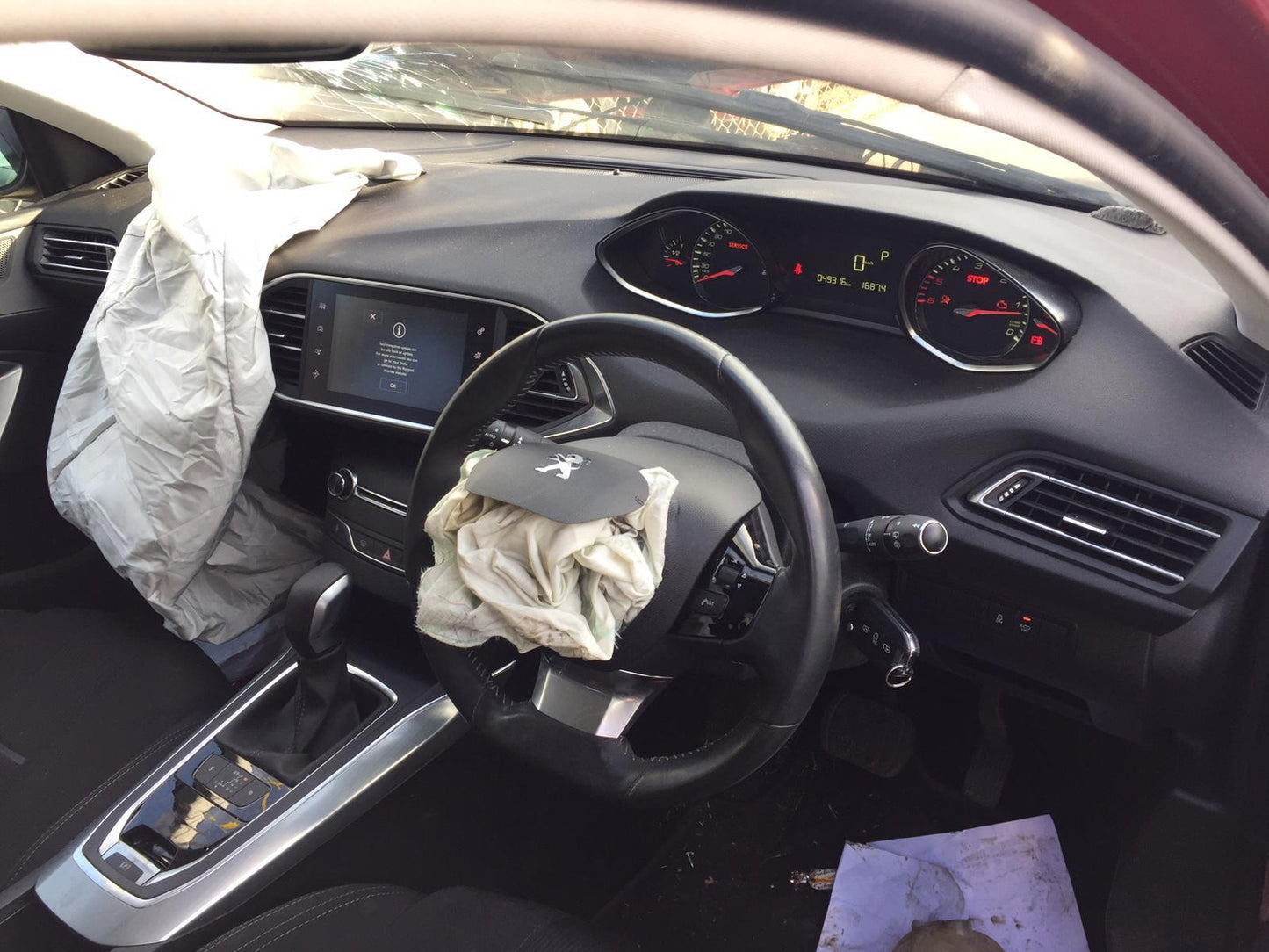 2015 PEUGEOT 308 RADIO CONTROL PANEL (FOR TOUCHSCREEN DISPLAY TYPE), T9, 10/14- 9809335980 RADIO CD DVD SAT TV