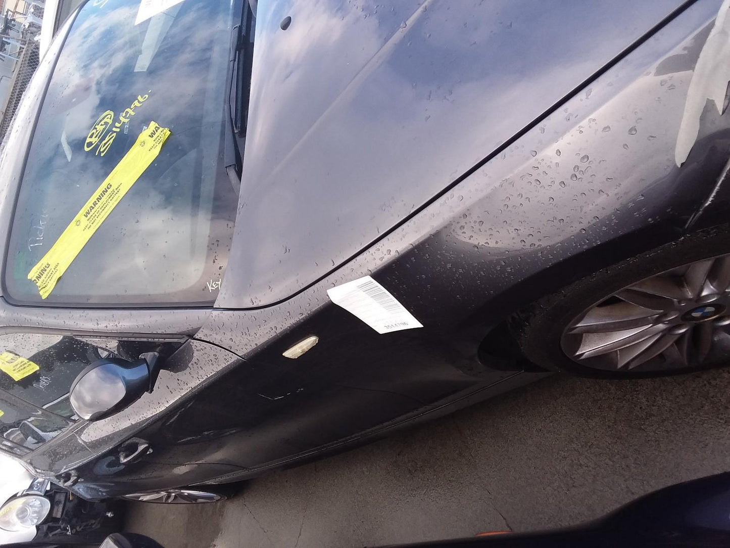 2006 BMW 1 SERIES E87, LH FRONT, SEAT BELT STALK ONLY, HATCH, 10/04-12/11 SEAT BELT STALK