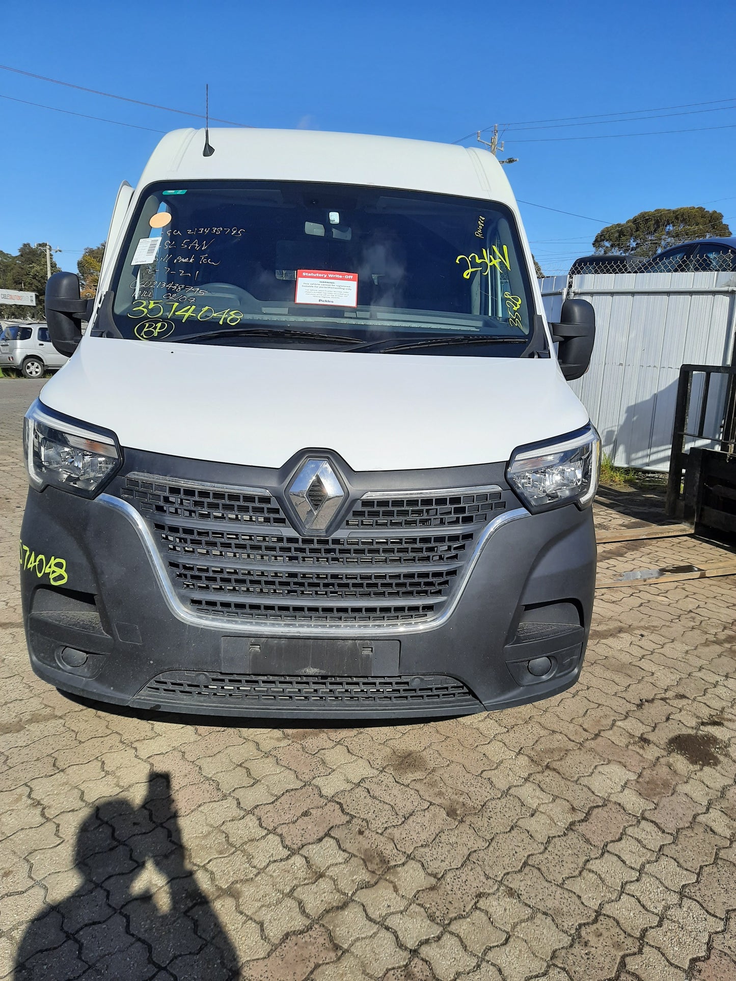 2020 RENAULT MASTER X62, 09/11- SPARE WHEEL WINCH