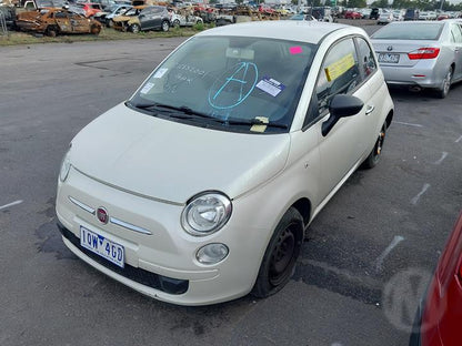 2014 FIAT 500 BUMPER BAR, NON PARK SENSOR TYPE, COLOUR CODED MOULD TYPE, 03/08-09/15 71777639 REAR BUMPER