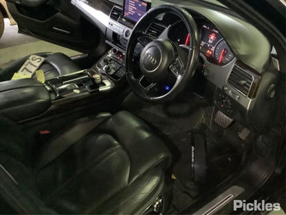 2015 AUDI A8 D4, POWER FOLD, W/ LANE CHANGE ASSIST & CAMERA TYPE, 08/10-06/17 4H2857409N LEFT DOOR MIRROR