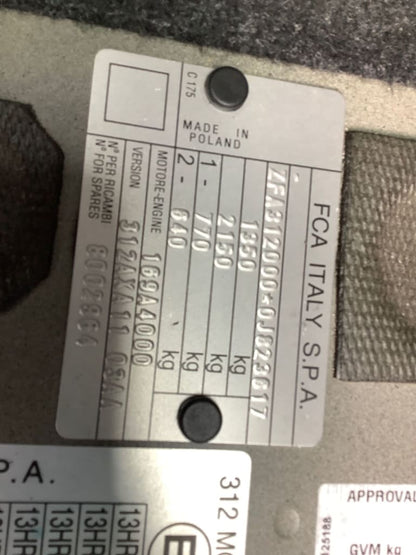 2017 FIAT 500 COMBINATION SWITCH ASSY, HATCH, W/ CRUISE CONTROL, BLACK, 03/08- 735674692 COMBINATION SWITCH