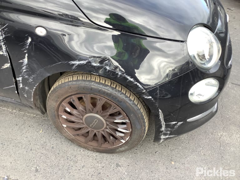 2017 FIAT 500 ELECT ADJ, HEATED, BLACK TYPE, NON 500E, 10/15- 735655747 LEFT DOOR MIRROR