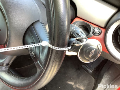 2011 MINI COOPER LEATHER, R55/R56/R57, BLACK SPOKE, NON PADDLE SHIFT TYPE, 03/07-05/15 32306794624 STEERING WHEEL