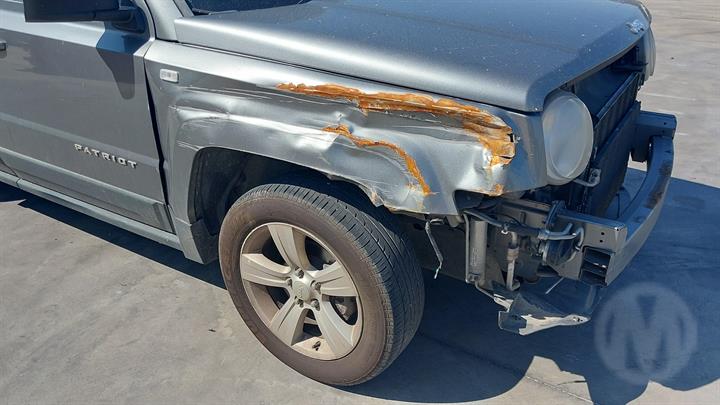 2011 JEEP PATRIOT LEATHER, MK, BLACK, 3 SPOKE, W/ AUDIO, W/ CRUISE CONTROL TYPE, 05/11-12/16 1TT66 1DFAB STEERING WHEEL