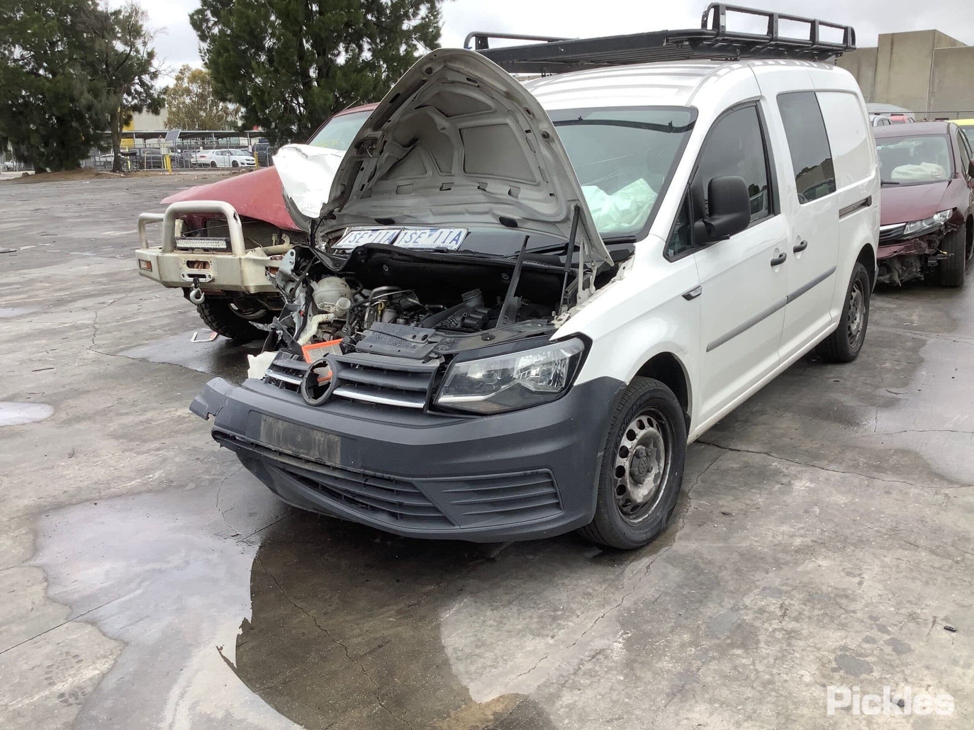 2017 VOLKSWAGEN CADDY LEFT REAR DOOR LOCK, 2KN, 07/15-02/21 7E0843767B DOOR BOOT GATE LOCK