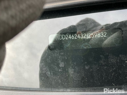 2014 MERCEDES B CLASS LH REAR, SEAT BELT ONLY, W246, 12/11-01/15 A2468602785 SEAT BELT STALK