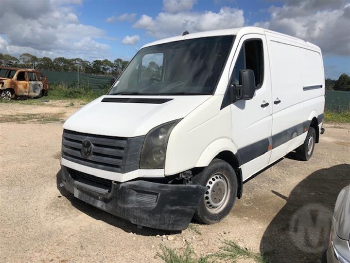 2012 VOLKSWAGEN CRAFTER FRONT, 02/07-07/17 2E0955023A WIPER MOTOR