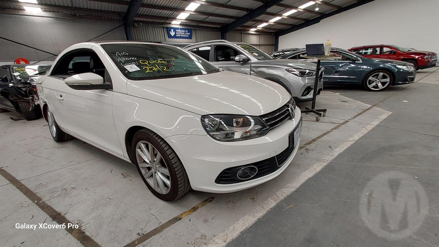 2011 VOLKSWAGEN EOS 1F, NON H/LAMP WASHERS & PARK ASSIST TYPE, 05/11-12/14 1Q0807221E FRONT BUMPER