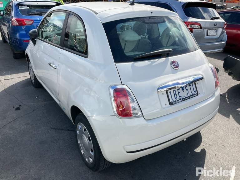 2014 FIAT 500 ELECT ADJ, NON HEATED, BLACK TYPE, 03/08-09/15 735481651 RIGHT DOOR MIRROR