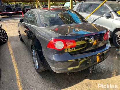 2010 VOLKSWAGEN EOS PETROL ENG TYPE ,W/ PARK SENSORS , 02/07-04/11 1Q0807417D REAR BUMPER