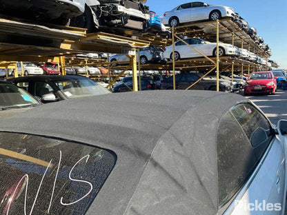 2010 AUDI A3 CENTRE REAR, SEAT BELT ONLY, HATCH/CABRIO, BLACK, 8P, 06/04-04/13  SEAT BELT STALK