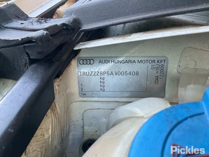 2010 AUDI A3 RIGHT FRONT DOOR LOCK, 2DR CABRIO, 8P, 07/08-04/13  DOOR BOOT GATE LOCK