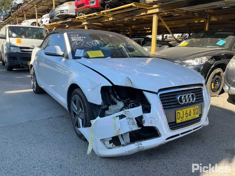2010 AUDI A3 RH FRONT, SEAT BELT ONLY, 2DR CABRIO, BLACK, 8P, 07/08-04/13  SEAT BELT STALK