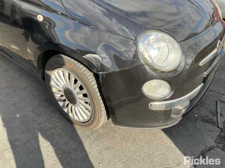 2013 FIAT 500 LH FRONT, PRETENSIONER ONLY, 03/08-  SEAT BELT STALK