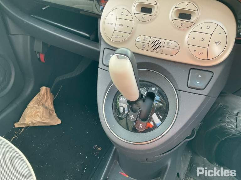 2013 FIAT 500 LH FRONT, PRETENSIONER ONLY, 03/08-  SEAT BELT STALK