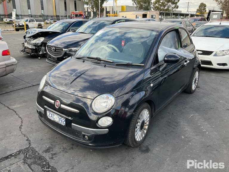 2013 FIAT 500 LH FRONT, PRETENSIONER ONLY, 03/08-  SEAT BELT STALK