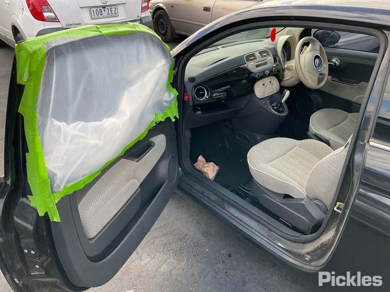 2013 FIAT 500 LH FRONT, PRETENSIONER ONLY, 03/08-  SEAT BELT STALK