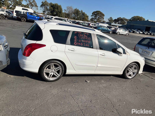2011 PEUGEOT 308 RIGHT FRONT DOOR LOCK, T7, HATCH/WAGON, 09/07-12/13 9136FY DOOR BOOT GATE LOCK