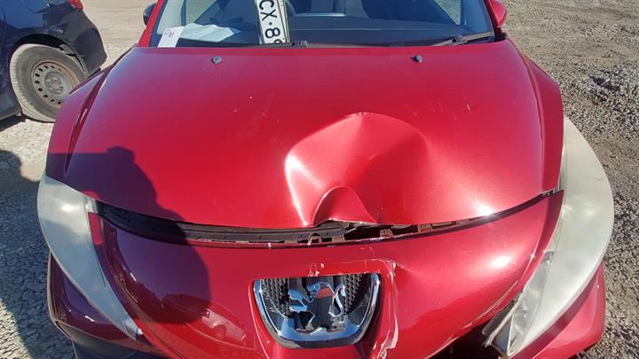 2007 PEUGEOT 207 STEERING WHEEL, A7, HATCH, 03/07-12/12 4112JA RIGHT AIRBAG