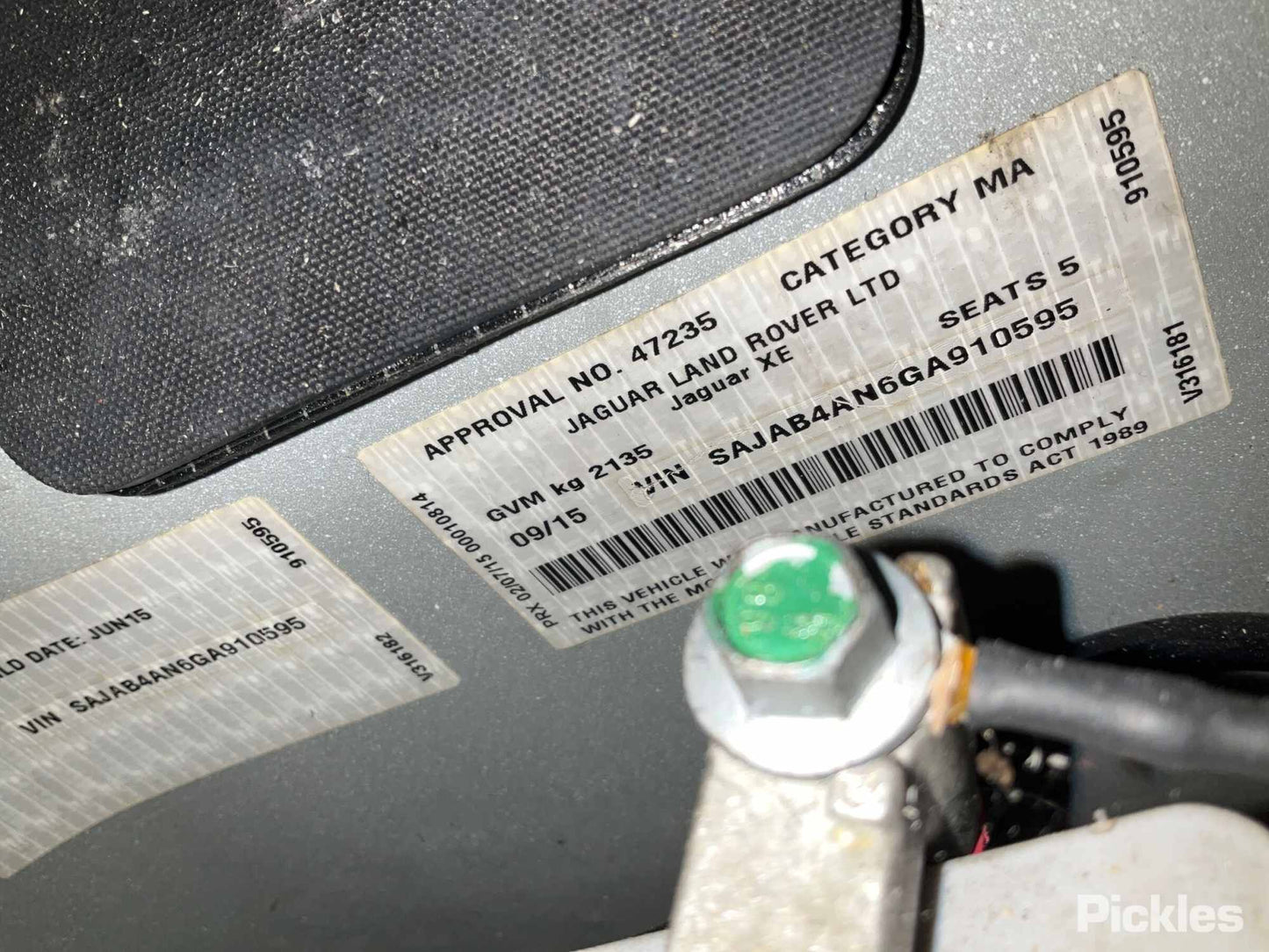 2015 JAGUAR XE X760, 05/15- T2H34368 AIR CLEANER BOX