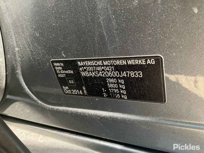 2014 BMW X5 DIESEL, 3.0, N57N/N57Z/N57X, F15, 09/13-07/18 12418515900 STARTER