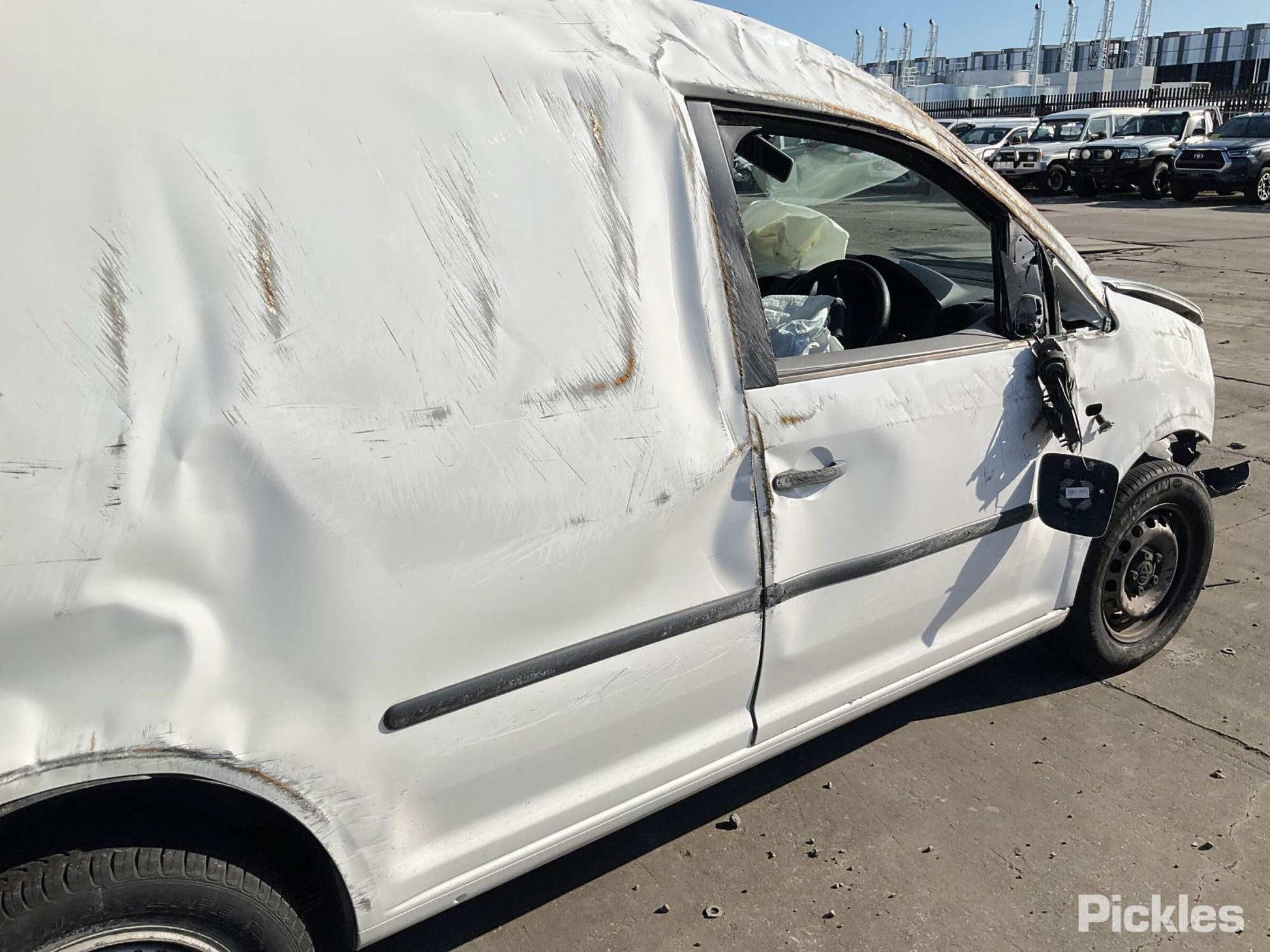 2010 VOLKSWAGEN CADDY LEFT BARN DOOR LOCK, UPPER, 2K, 12/04-06/15 7H0827161A DOOR BOOT GATE LOCK