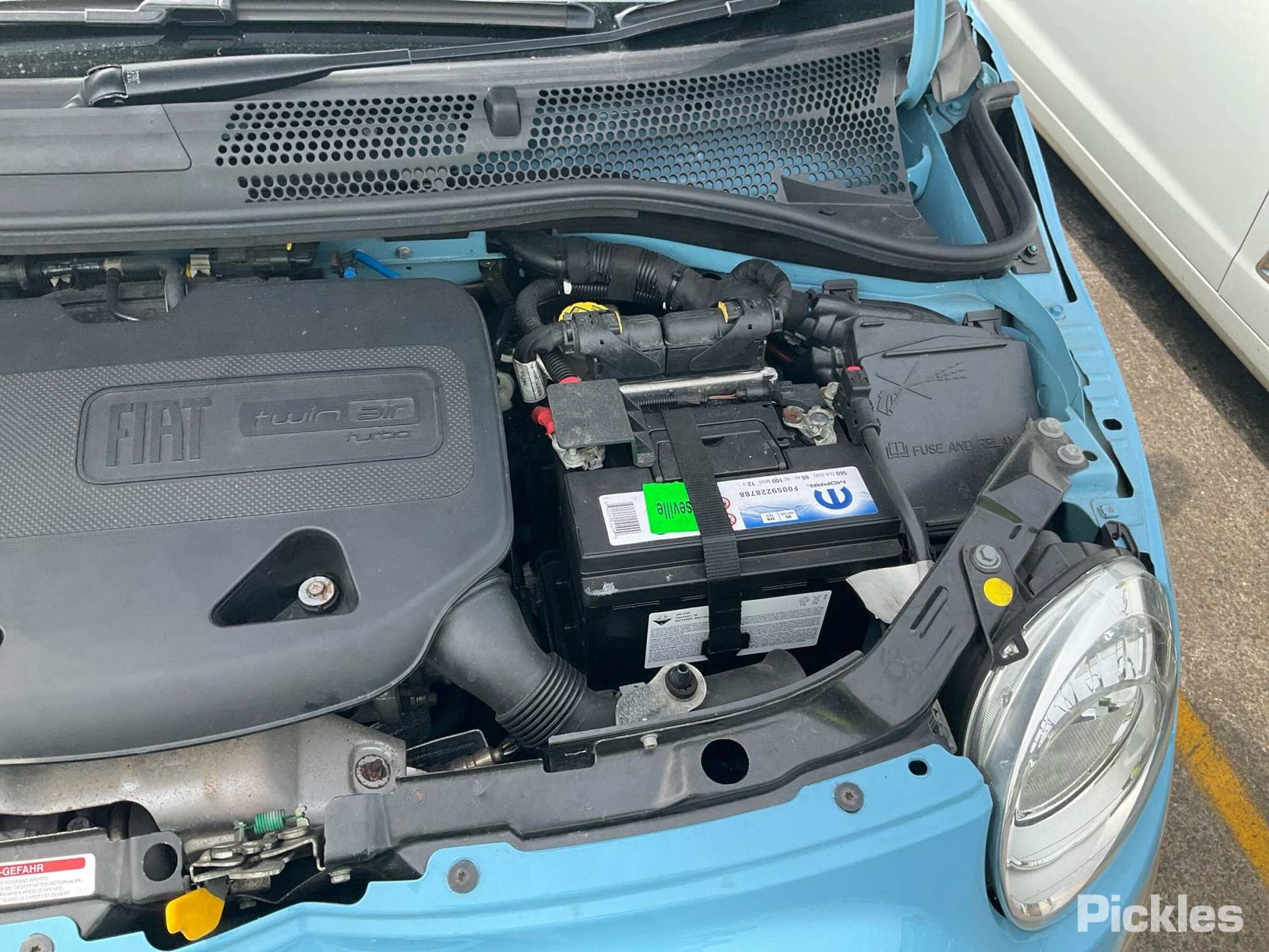2014 FIAT 500 LH SIDE, 03/08- 735452612/735773567/735755404/735755396/735773569 SUNVISOR