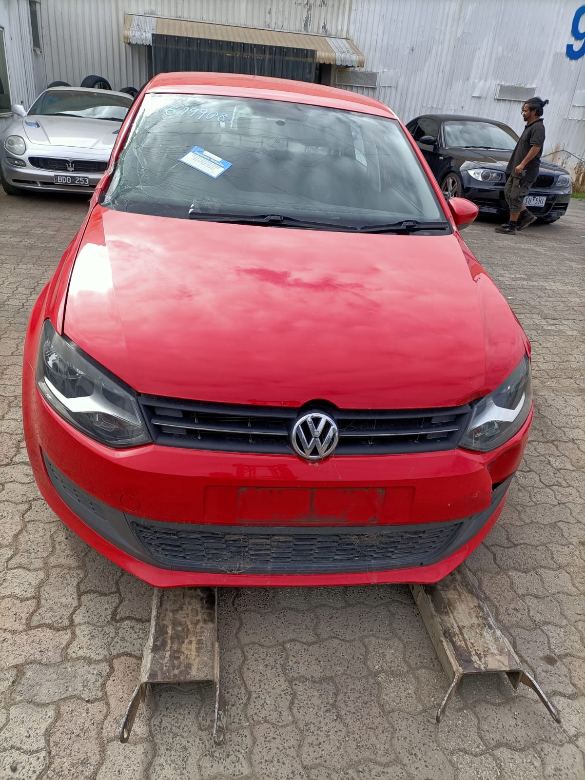2010 VOLKSWAGEN POLO DOWNPIPE-CAT TYPE, 1.2, PETROL, CBZB CODE, 6R, 05/10-05/14 6R0254501JX CATALYTIC CONVERTER
