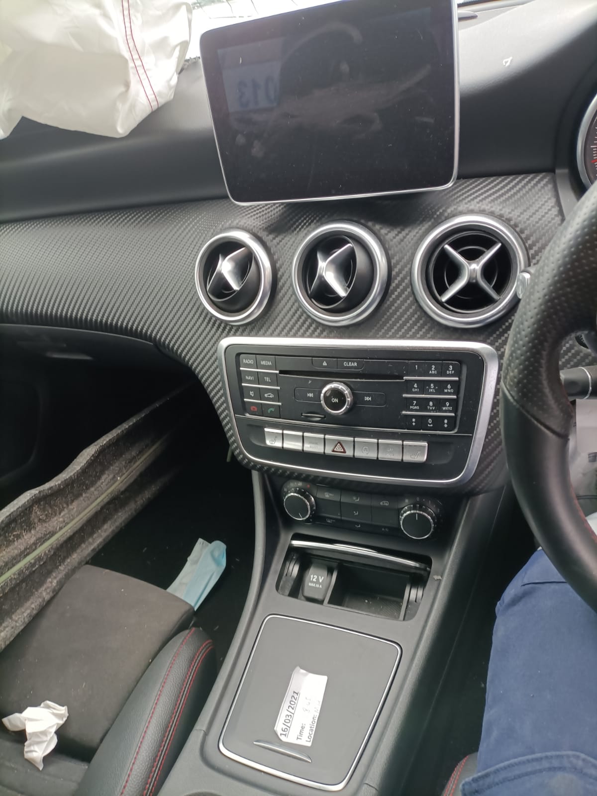 2016 MERCEDES A CLASS W176, 03/13-03/18 A1768100317 INTERIOR MIRROR