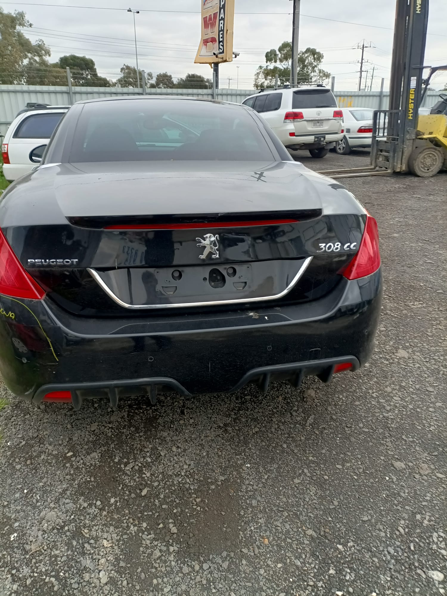 2009 PEUGEOT 308 T7, CABRIO, POWER FOLDING, 07/09-09/14 8153YA RIGHT DOOR MIRROR