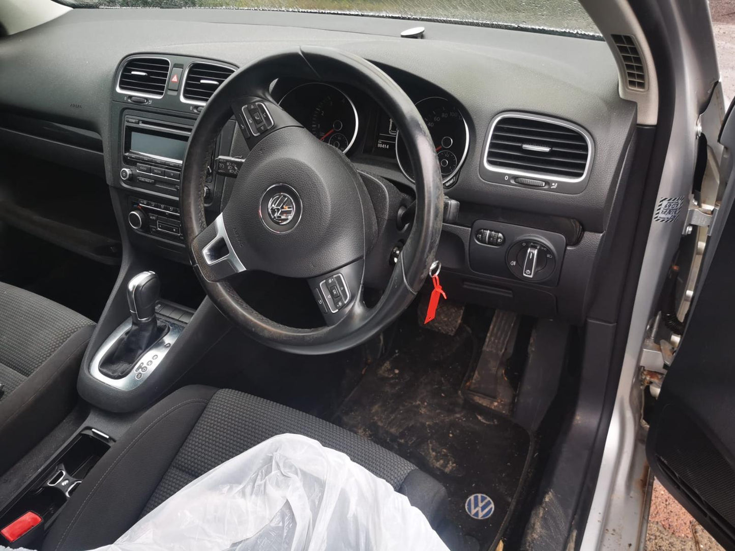 2013 VOLKSWAGEN GOLF GEN 6, HATCH, STANDARD, NON PARK SENSOR TYPE, 10/08-03/13 5K6807421 REAR BUMPER