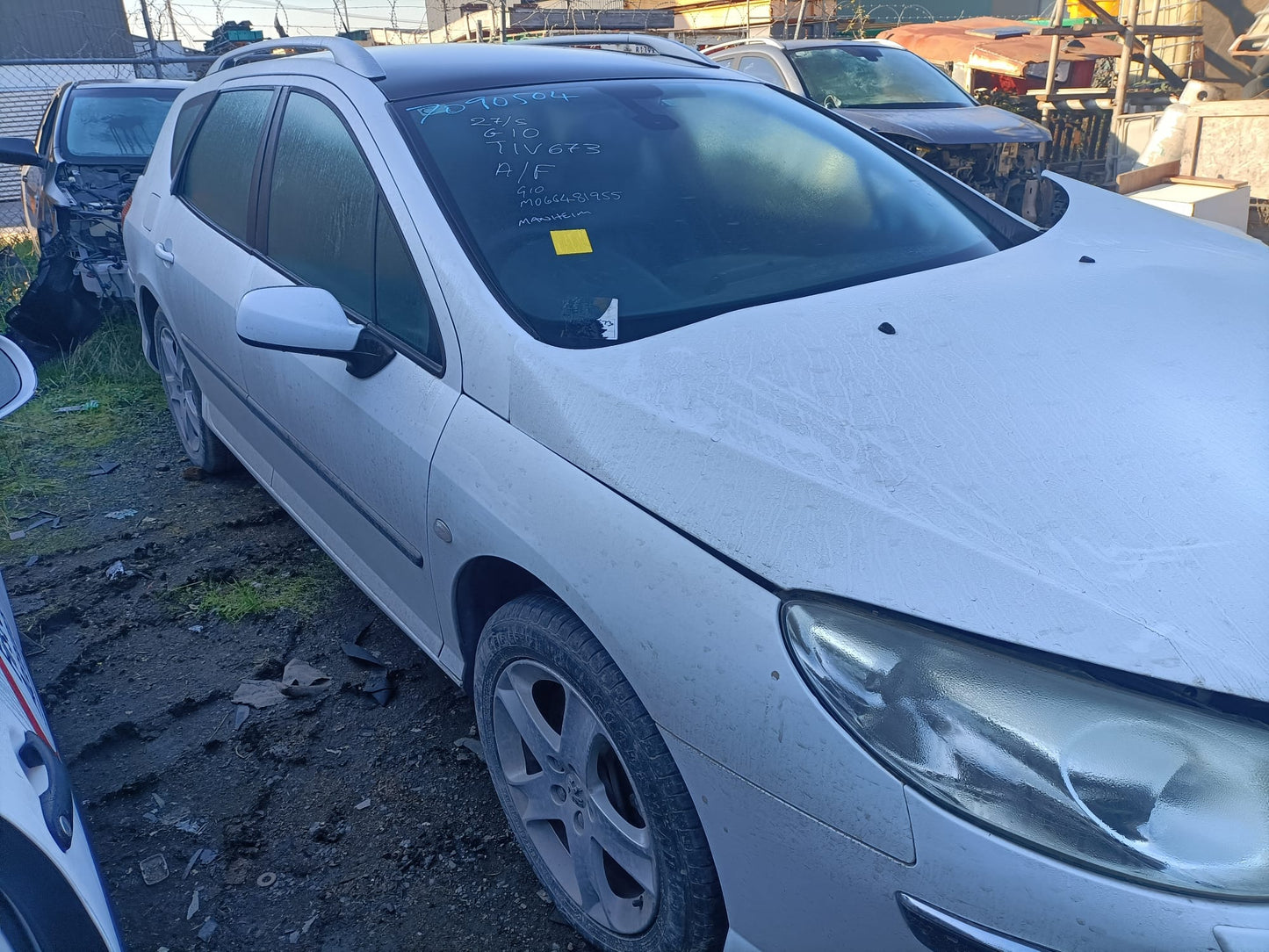 2005 PEUGEOT 407 SEDAN/WAGON, XENON TYPE, 09/04-12/11 620693 RIGHT HEADLAMP
