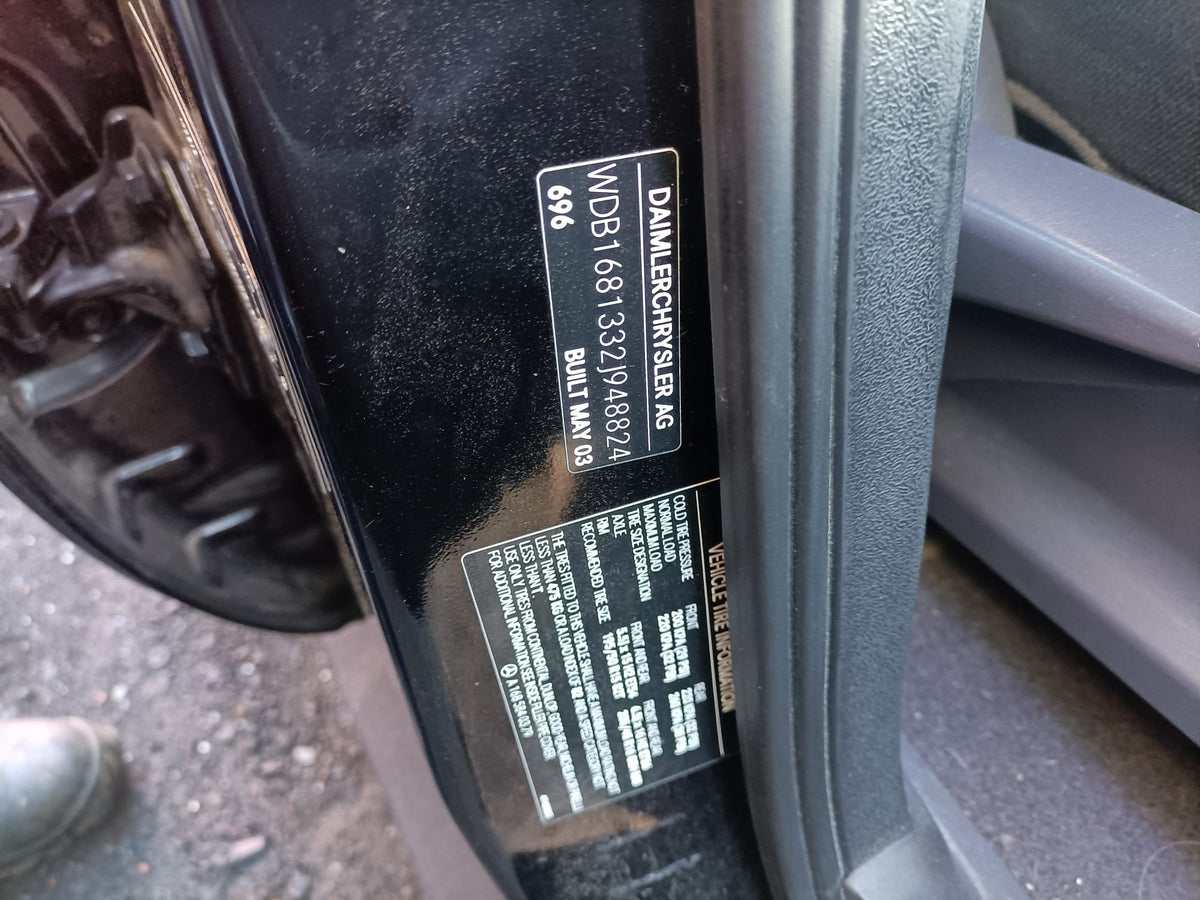 2003 MERCEDES A CLASS LEFT REAR DOOR LOCK, W168, 10/98-03/05  DOOR BOOT GATE LOCK