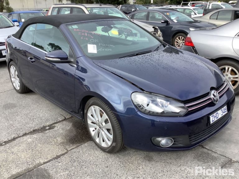 2011 VOLKSWAGEN GOLF GEN 6, CABRIO, 07/11-01/16  5K7831055D LEFT FRONT DOOR