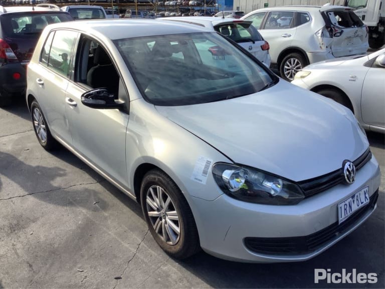 2010 VOLKSWAGEN GOLF STEERING WHEEL, HATCH, GEN 6, 12/08-03/13 5N0880201F RIGHT AIRBAG