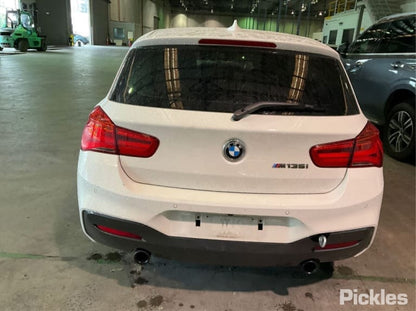 2016 BMW 1 SERIES F20, HATCH, RH REAR, ASSY (BELT AND STALK), 06/11-05/19  SEAT BELT STALK