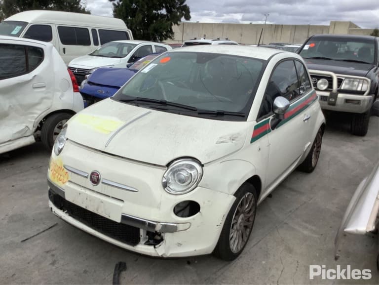 2008 FIAT 500 HATCH, LIGHT GREY LENS EDGING, 03/08-09/15 51797995 RIGHT TAILLIGHT
