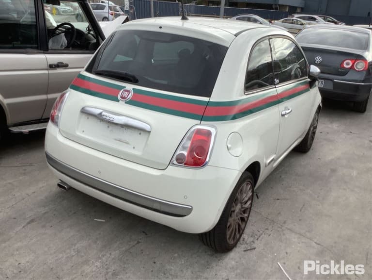 2008 FIAT 500 HEAD UNIT, BLACK TYPE, 03/08-09/15 735452484 RADIO CD DVD SAT TV