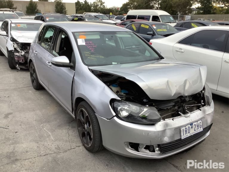 2011 VOLKSWAGEN GOLF GEN 6, PAIR, HATCH/WAGON, BLACK, 12/08-03/13 1K0857551N  1K0857552K SUNVISOR
