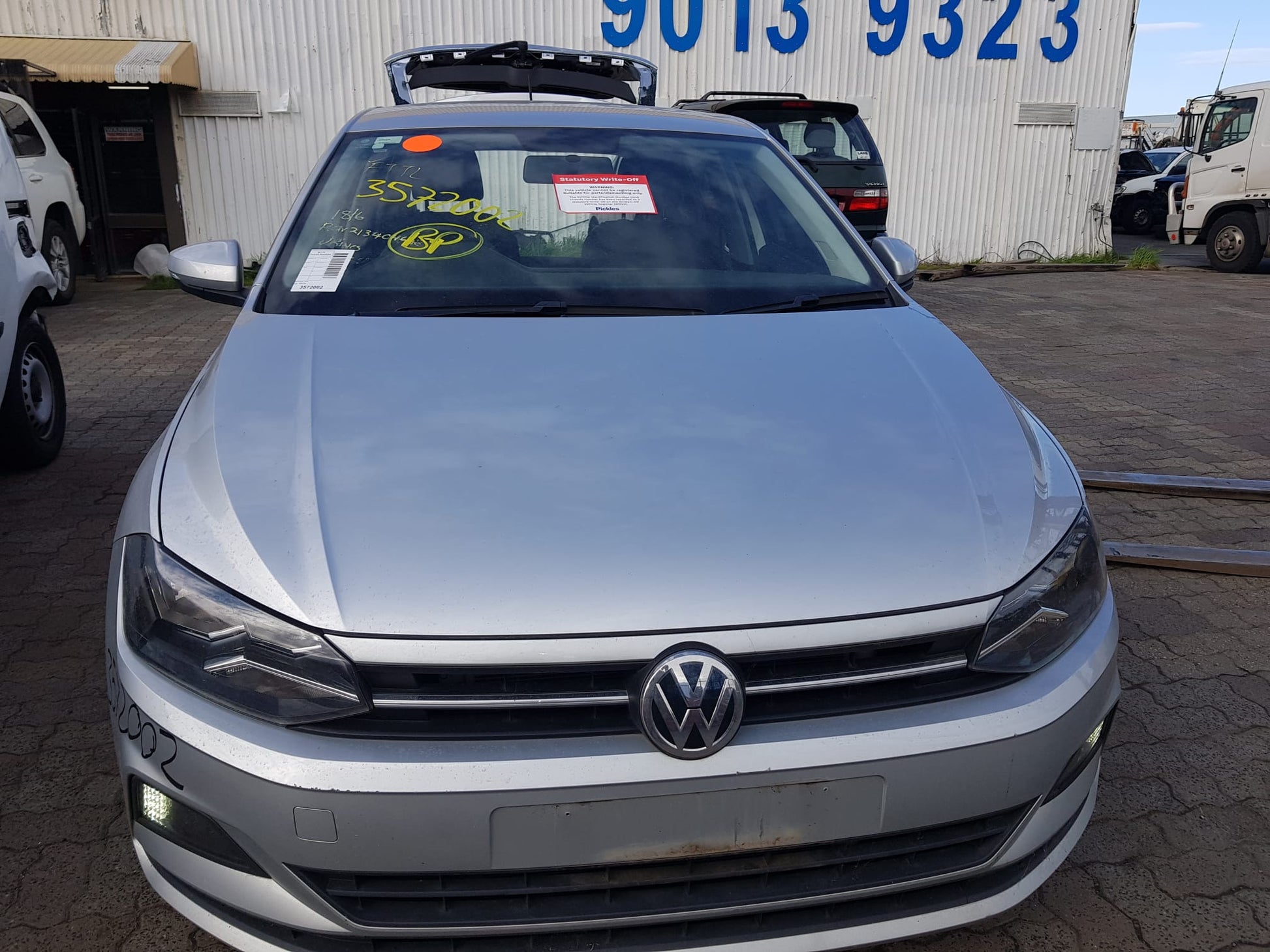 2019 VOLKSWAGEN POLO UNDER CAR-CAT TYPE, 1.0, PETROL, CHZL CODE, AW, 09/17- 2Q0254503BX CATALYTIC CONVERTER
