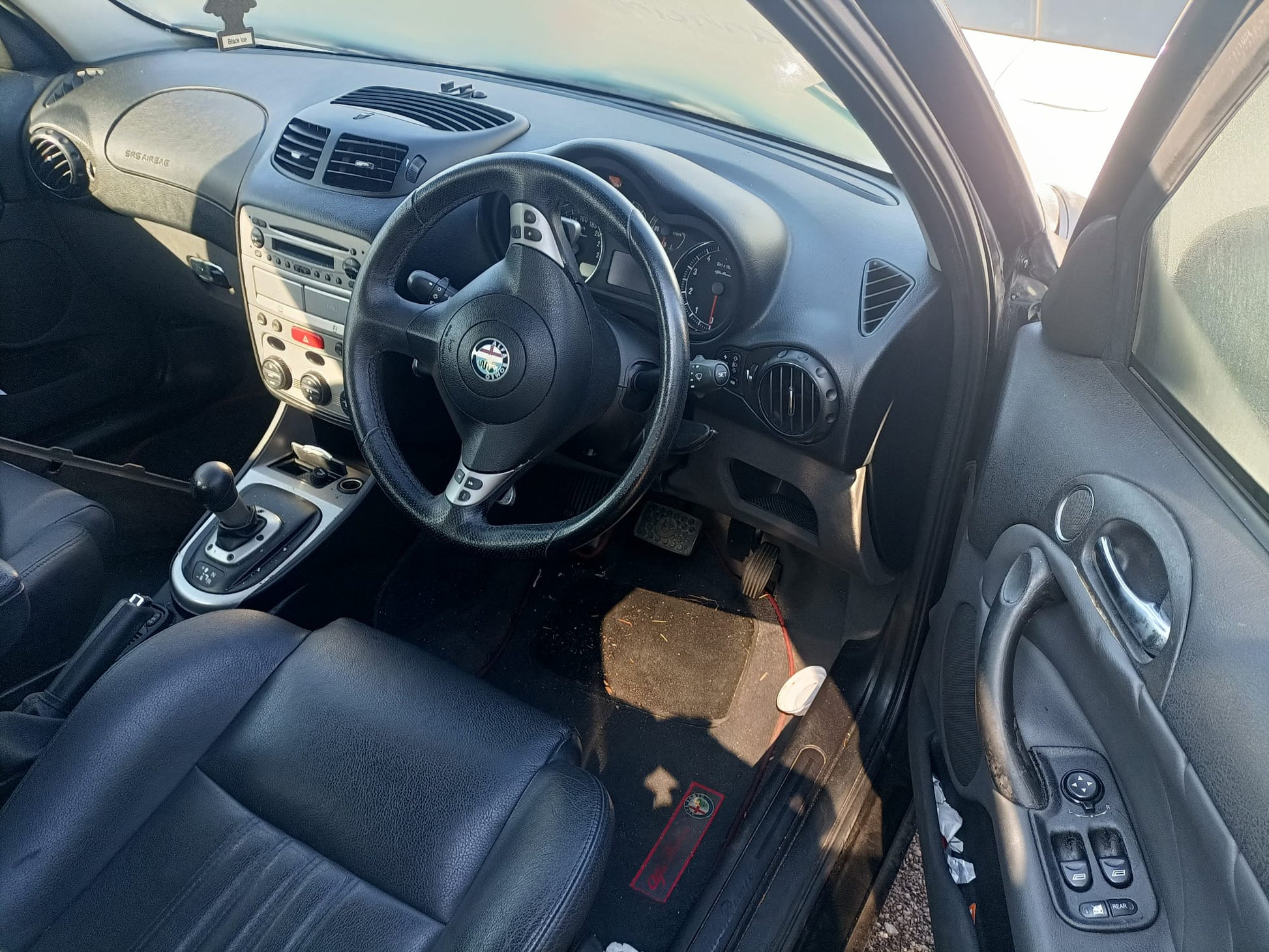 2006 ALFA ROMEO 147 RIGHT FRONT DOOR LOCK, 09/01-12/10 46800415 DOOR BOOT GATE LOCK