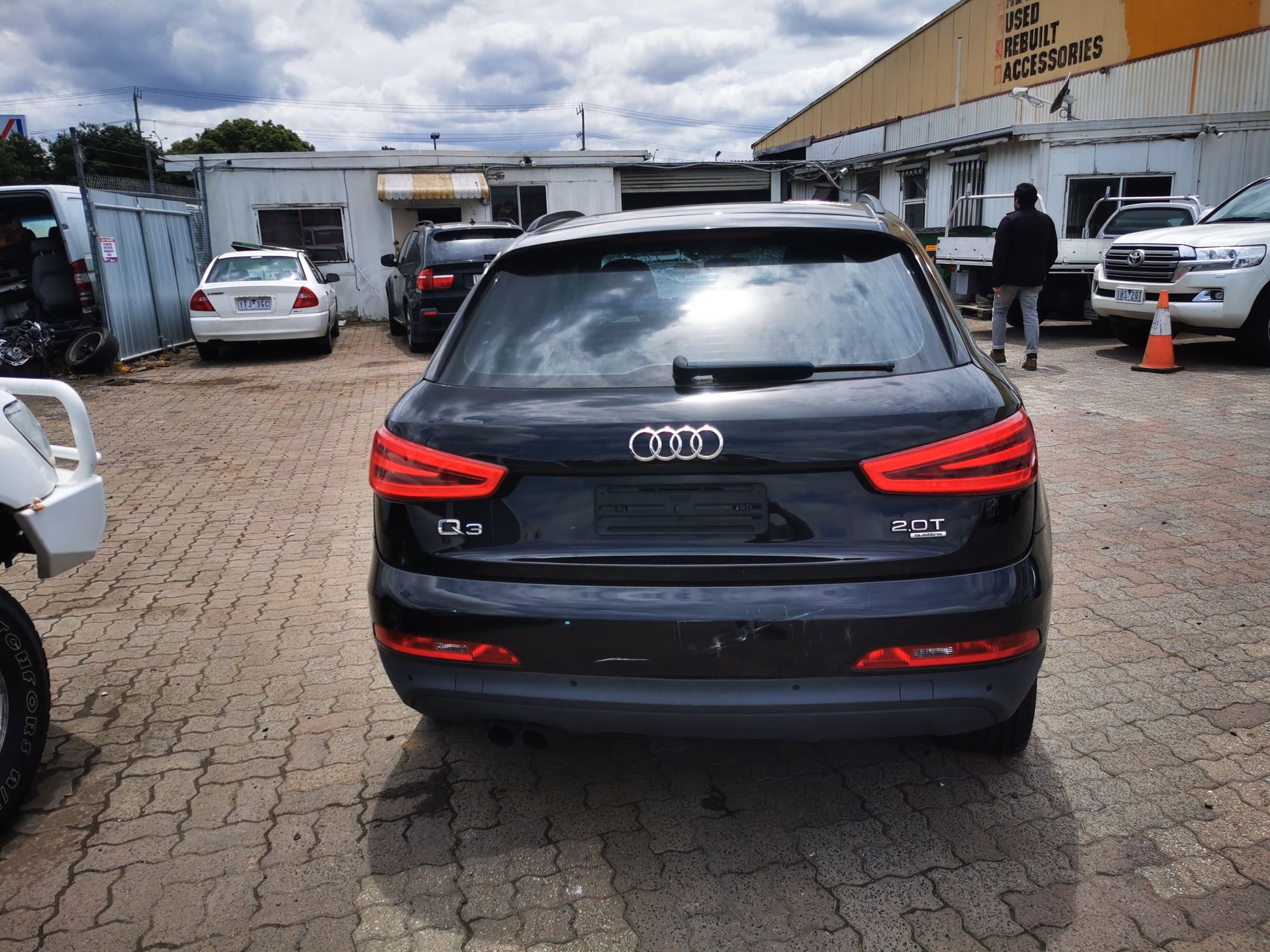 2012 AUDI Q3 8U, RH SIDE, 03/12-12/18 8U0857552C SUNVISOR