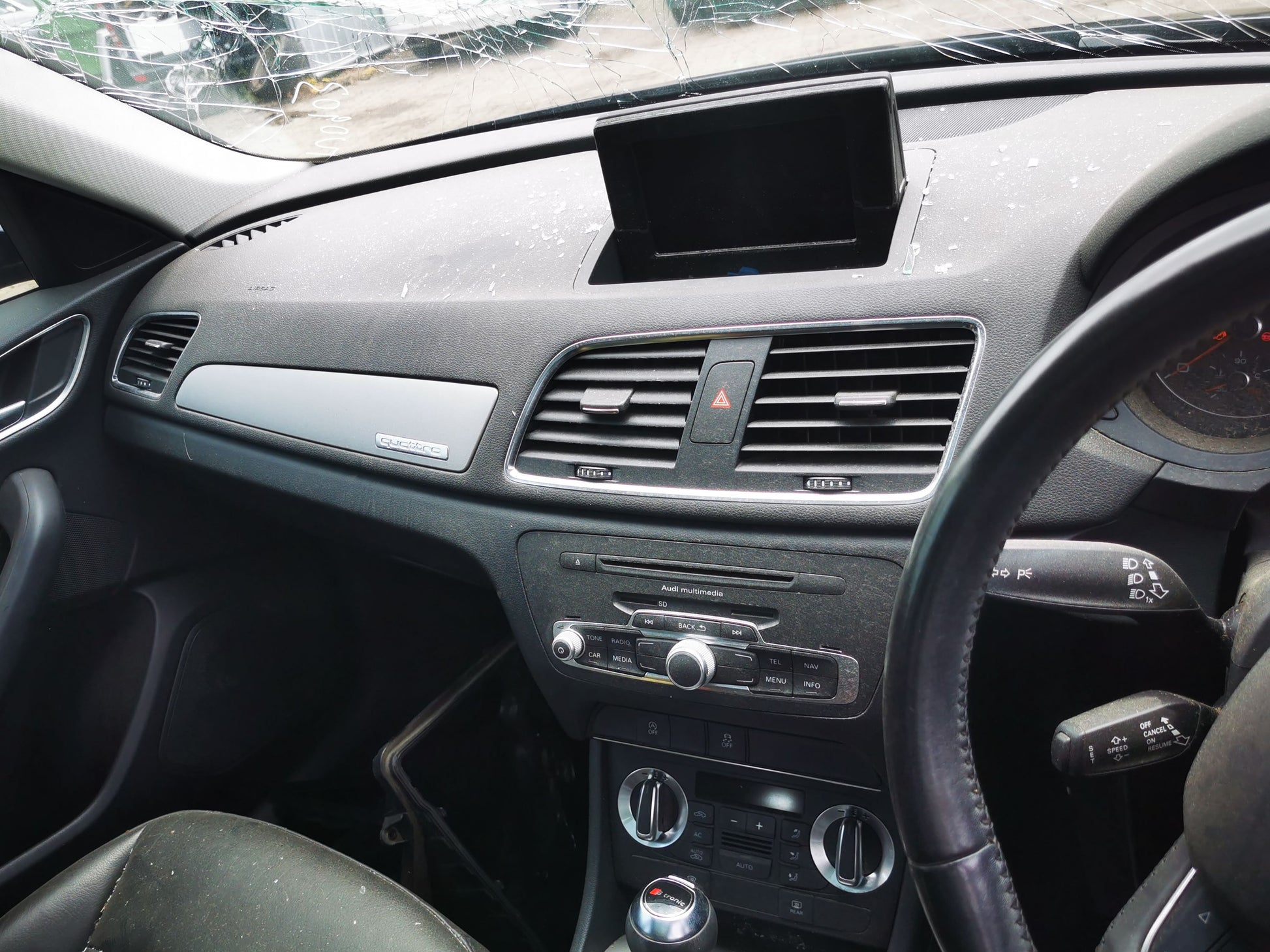 2012 AUDI Q3 8U, RH SIDE, 03/12-12/18 8U0857552C SUNVISOR