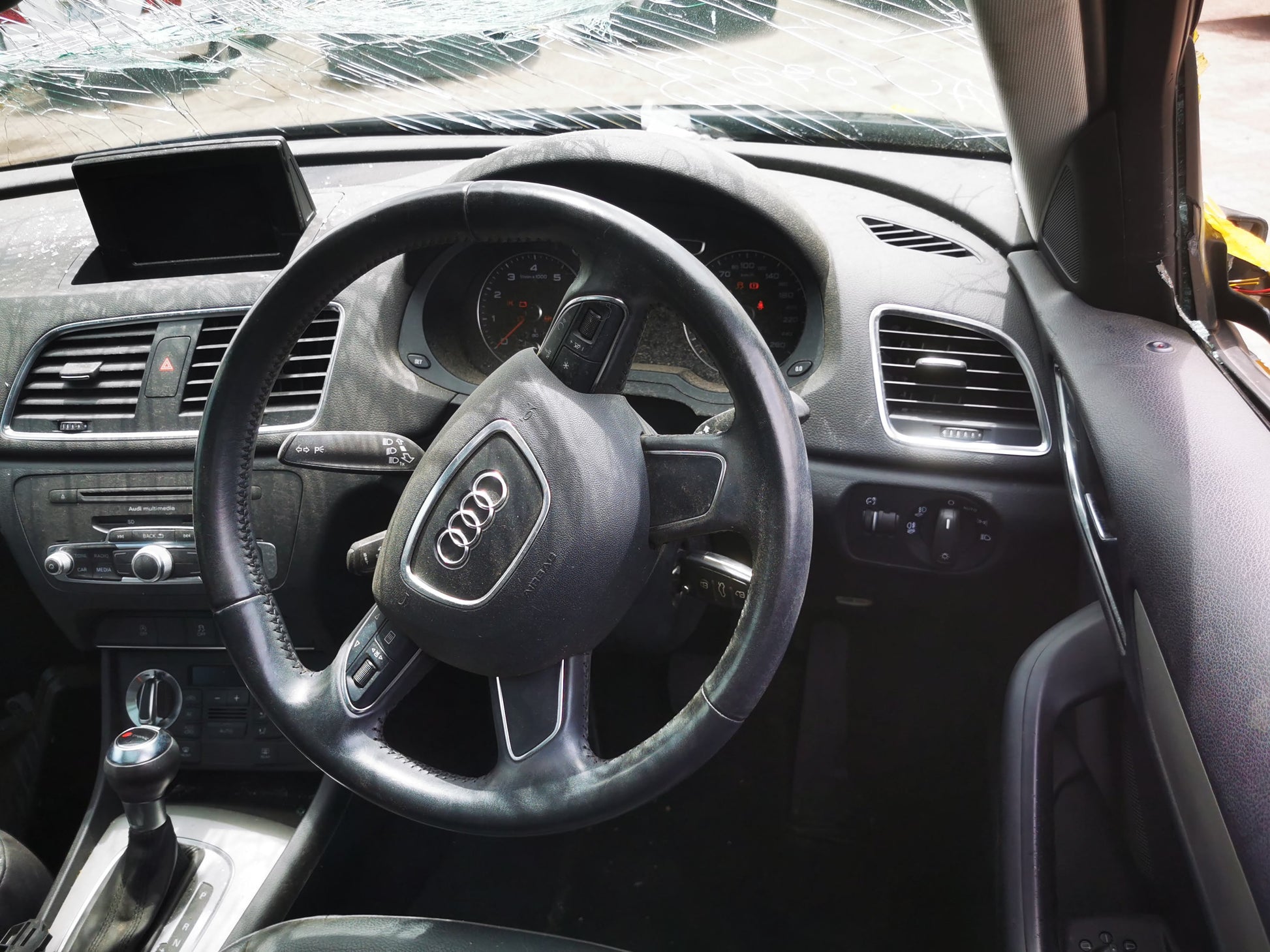 2012 AUDI Q3 8U, RH SIDE, 03/12-12/18 8U0857552C SUNVISOR
